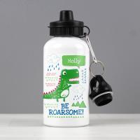 Personalised Be Roarsome Aluminium Dinosaur Drinks Bottle Extra Image 2 Preview